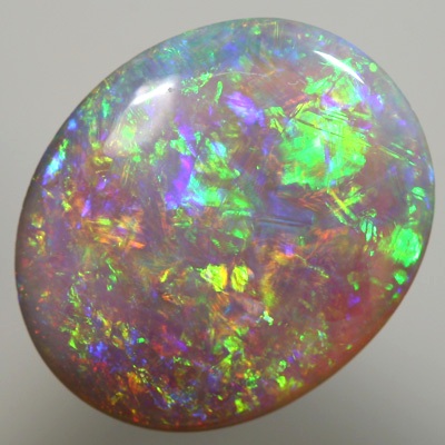 SOLID SEMI BLACK OPAL Chaff pattern with crisp, bright fire